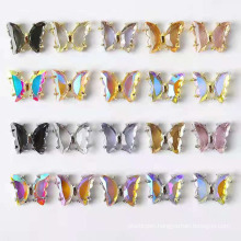 New 3D Aurora Crystal Butterfly Nail Art Rhinestones Super Flash Crystal Butterfly Nail Accessories